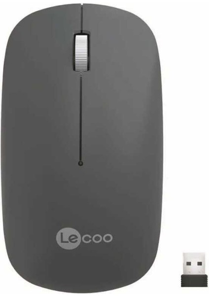 Lecoo WS214 Gri Optik Kablosuz Mouse