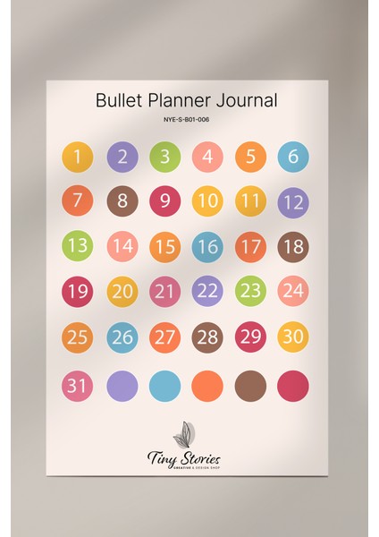 Bullet Journal Sticker Seti - 6 Sayfa / Ajanda, Scrapbook, Journal fiyatları