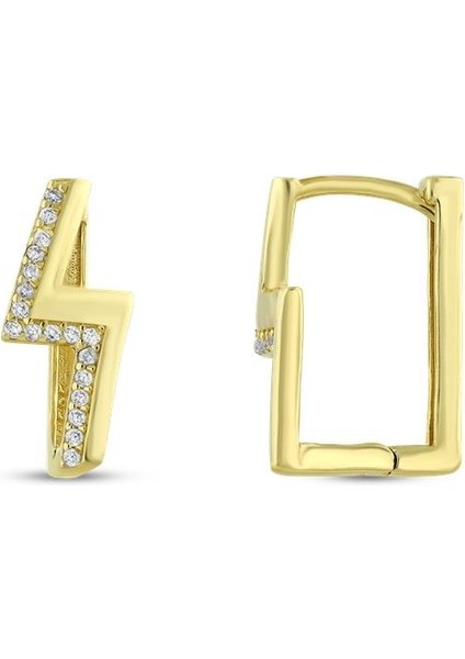 Altın Tasarım Küpe - 14K