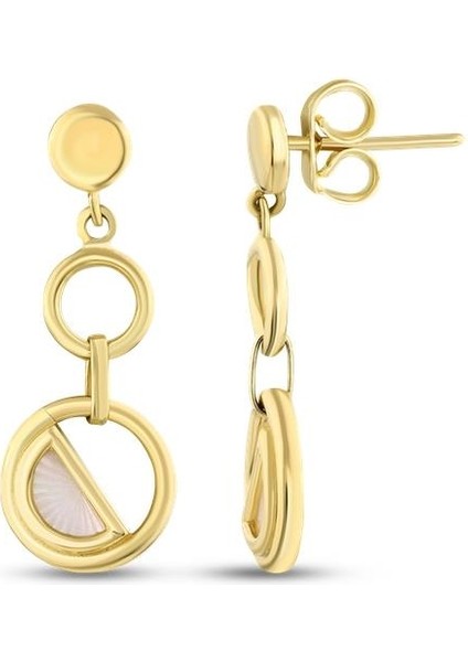 Tasarım Altın Küpe - 14K