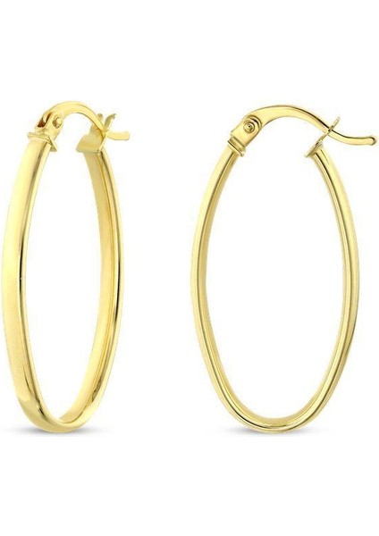 Altın Halka Küpe - 14K