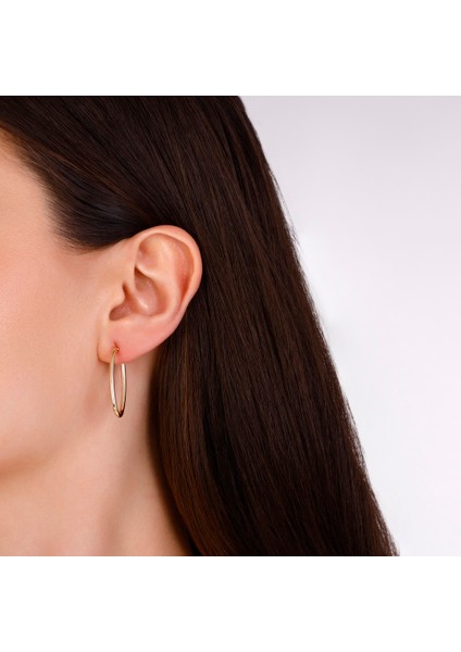 Altın Halka Küpe - 14K modelleri