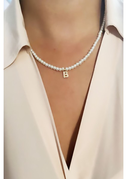 Inci Harf Kolye B Harfi