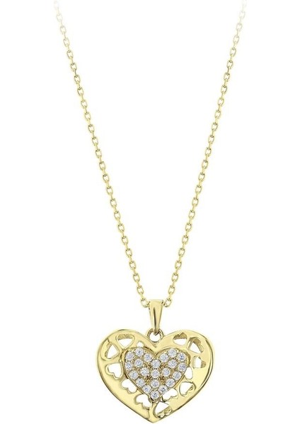 Kalp Figürlü Altın Kolye - 14K