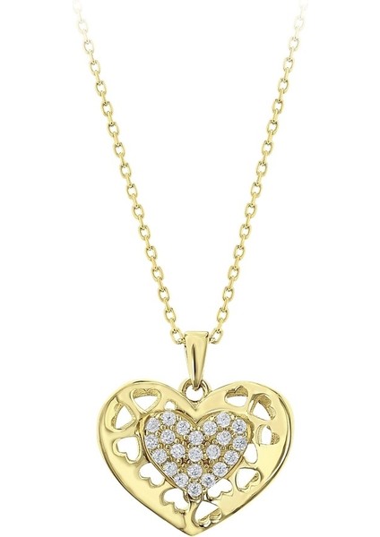 Kalp Figürlü Altın Kolye - 14K fiyatları