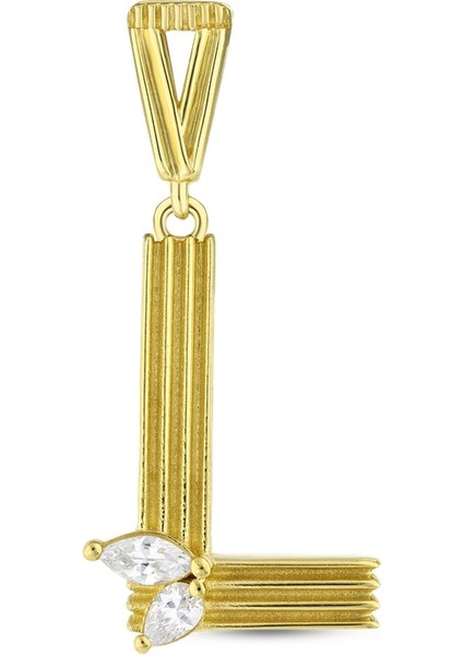 Altın L Harf Kolye Ucu - 14K fiyatları