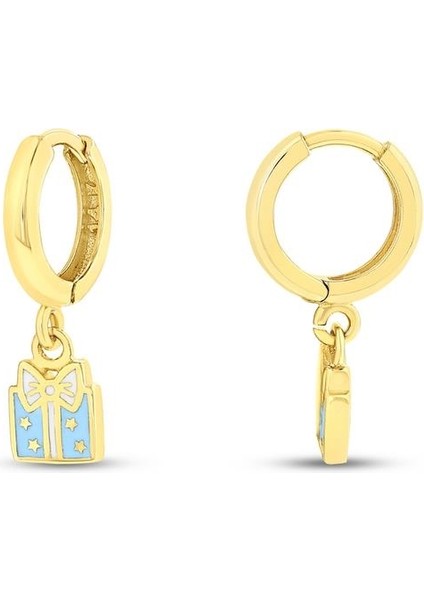 Figürlü Altın Çocuk Küpe - 14K