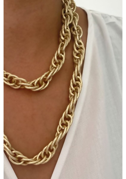 Işıltılı Zincir Çift Sıralı Kolye fiyatları