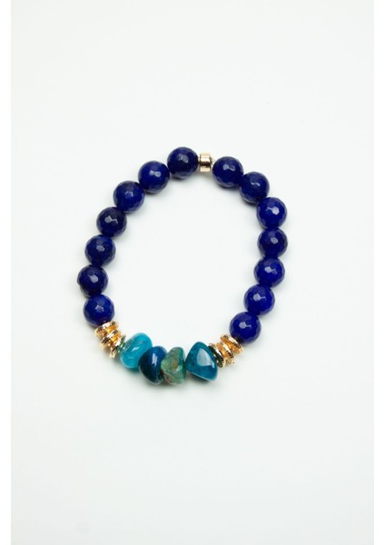 Akik ve Ceyt Kuvars Doğaltaş Bileklik