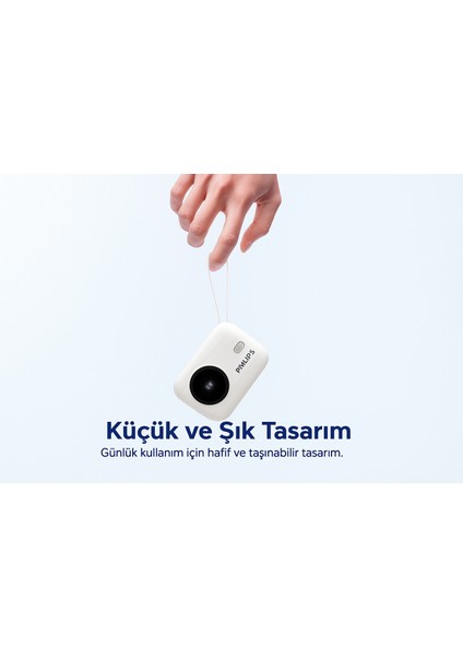 Dahili Kablolu Powerbank, 10000 Mah, Dahili Type-C ve Lightning Kablo, Dijital Ekran, Akım Korumalı fırsatları