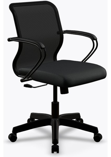 Ergolife Sit 8 Ofis Koltuğu | Bel Destekli, Tekerlekli, Siyah, Bilgisayar Sandalyesi -ED.57.1.222