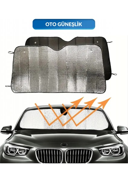 Katlanabilir Ön Cam Güneşlik Isı Önleyici Araç Perdesi Volkswagen Passat Peugeot 3008 Skoda Superb Nissan Qashqai