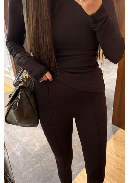 Yandan Büzgülü Tasarım Bluz- Kahverengi fiyatları