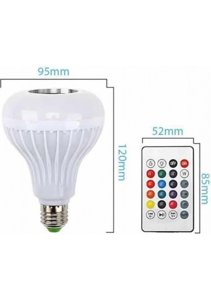 Bluetooth Hoparlör Akıllı Rgb LED Işık Renk Değiştirme Ses Bombası Ampül Görünümlü fırsatları