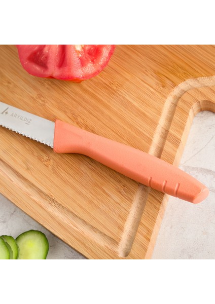 Primo Domates Bıçağı Somon 10 cm modelleri