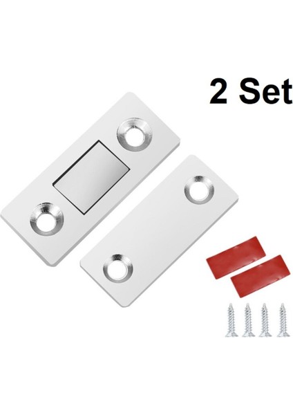 2 Çift Çok Amaçlı Kapı Kapak Dolap Çekmece Mobilya Durdurucu Kapatıcı Mıknatıslar (5361) modelleri
