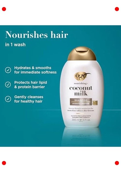 Hindistan Cevizi Sütlü Besleyici Şampuan 385ML fiyatları