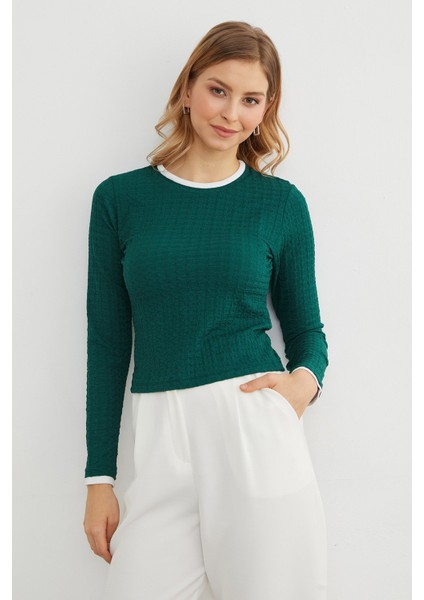 Bürümcük Kumaş Biyeli Bluz modelleri