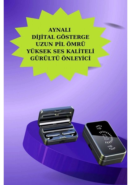 Powerbank Aynalı Bluetooth Kulaklık ve Akıllı Saat Seti Anc Özelliği Dokunamatik fiyatları