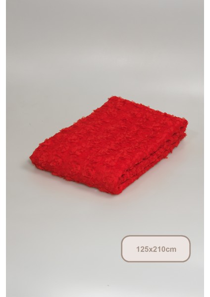 Hasbahçe Masa Örtüsü 3 Boyutlu (125X210 cm Kırmızı fırsatları