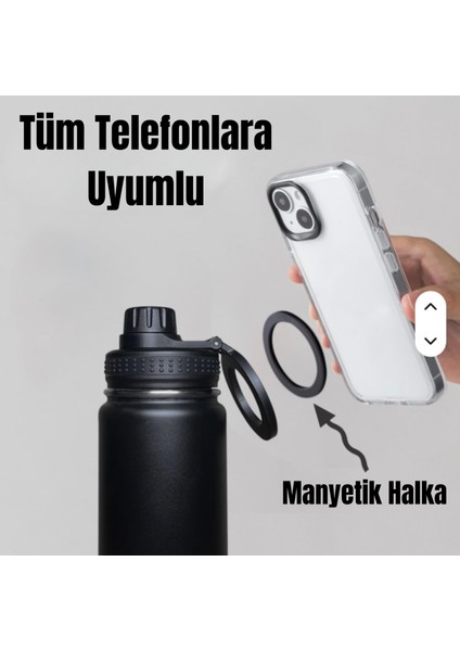 Paslanmaz Çelik Termos 780 Ml-Manyetik Telefon Tutuculu fiyatları