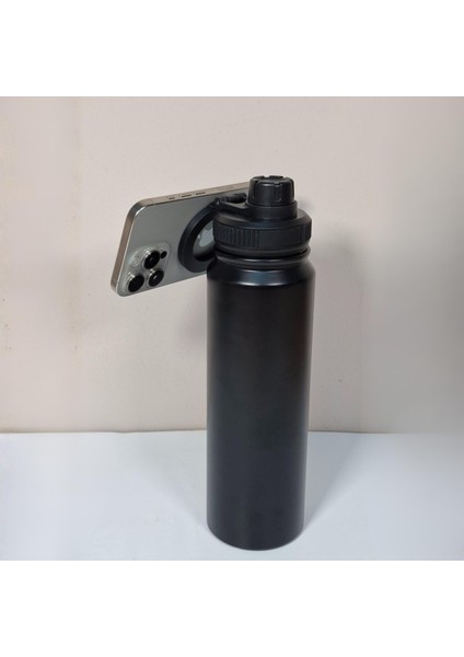 Paslanmaz Çelik Termos 780 Ml-Manyetik Telefon Tutuculu