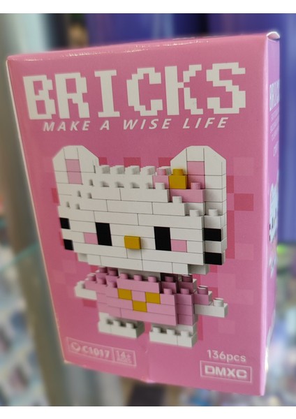 Bricks Mini LEGO Pembe Hello Kitty Model AD47778