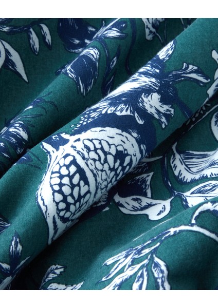 Ruby Garden Flanel Çift Kişilik Nevresim Takımı 200X220 cm Koyu Yeşil indirimleri