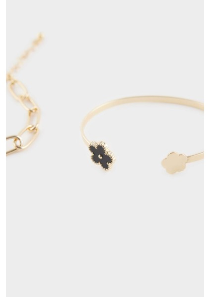 Kadın 2'li Gold Bileklik Bilezik G1259AXNS modelleri