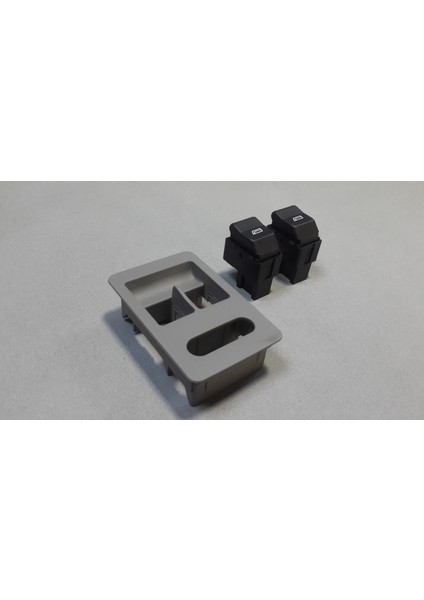 Seat Arosa 6h 97-04 Cam Düğme + Çerçeve Ön Sol Takım Gri fiyatları