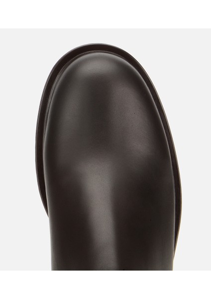 01BOH313060A480 KADIN Deri Kahverengi Lastik Detaylı Bilekte Düz Bot indirimleri