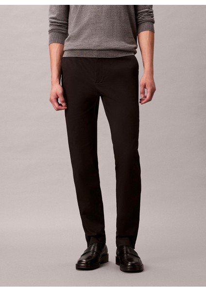 Normal Bel Normal Paça Normal Siyah Erkek Pantolon LV04LD613GUB1_SLIM Sateen Chıno Tro fiyatları