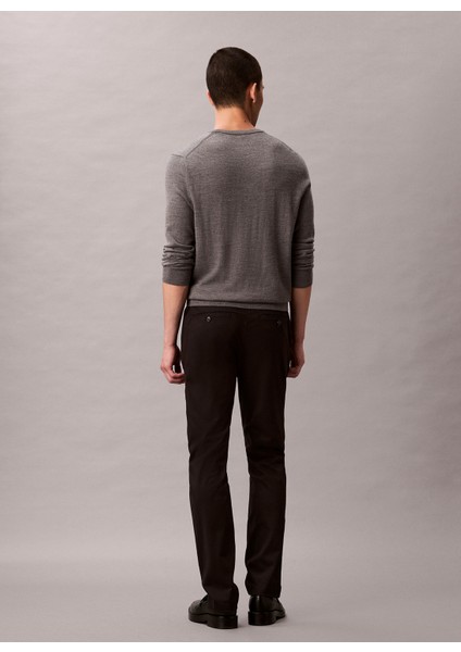 Normal Bel Normal Paça Normal Siyah Erkek Pantolon LV04LD613GUB1_SLIM Sateen Chıno Tro indirimleri