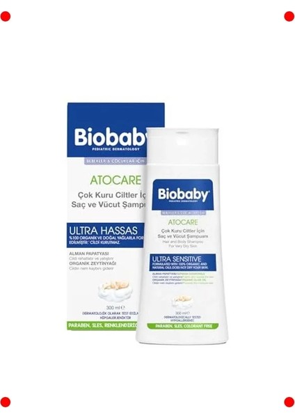 Atopik Ciltler Için Nazik Şampuan 300 ml