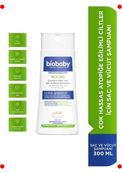 Atopik Ciltler Için Nazik Şampuan 300 ml fiyatları