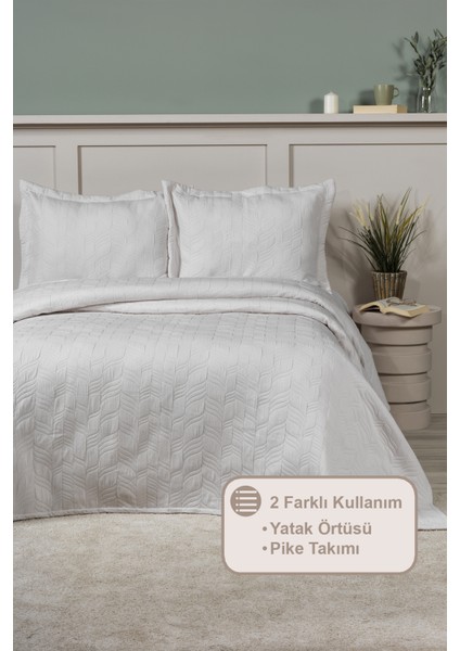 Fashion Yatak Örtüsü Takımı Çift Kişilik (240X250 Cm) Ekru fiyatları