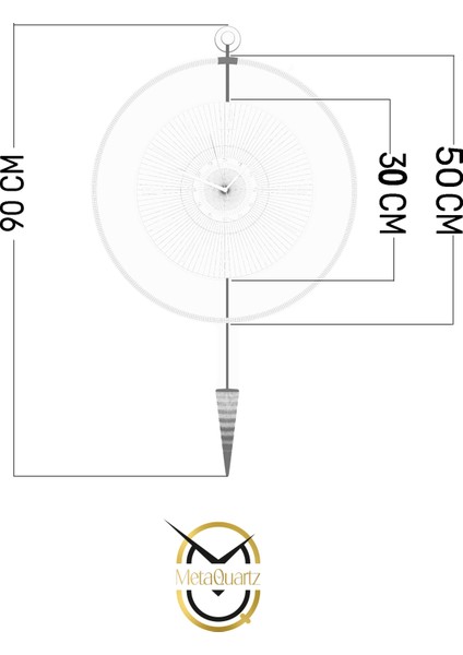 Kadranlı-Masippi Dekoratif Metal(Mobilya)Duvar Saati modelleri