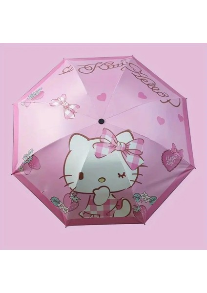 Çocuk Şemsiyesi Hello Kitty Figürlü