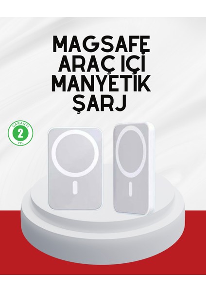 Şık Tasarımlı Magsafe Araç Telefon Tutucu Type-C Girişli