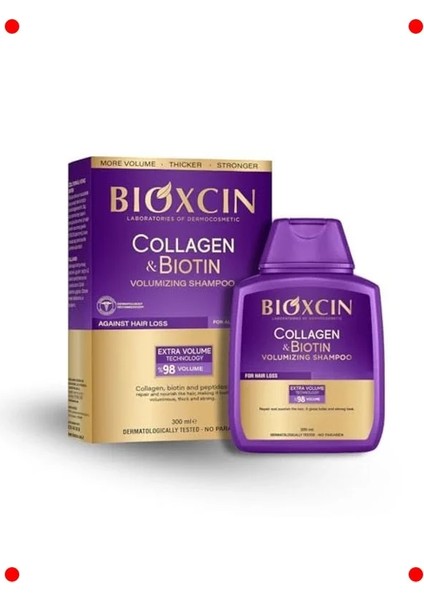 Kolajen Biotin Hacim Şampuanı Ince Telli Saçlar Için 300ML