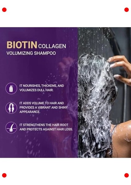 Kolajen Biotin Hacim Şampuanı Ince Telli Saçlar Için 300ML fiyatları