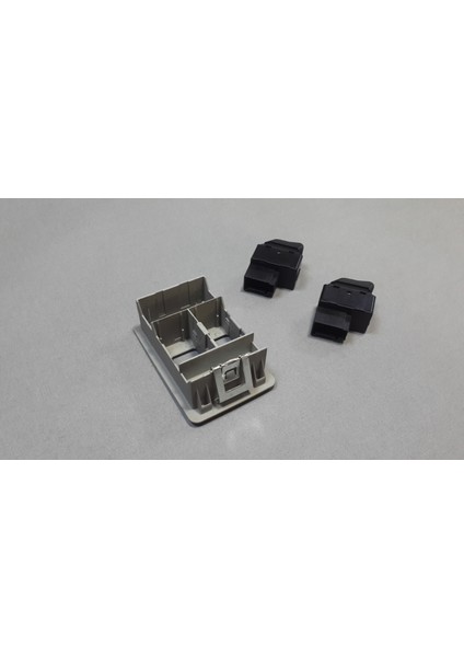 Vw Lupo 6x 1999-2006 Cam Düğme + Çerçeve Ön Sol Takım Gri modelleri