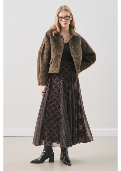 Boucle Kısa Kaban Kahverengi fiyatları