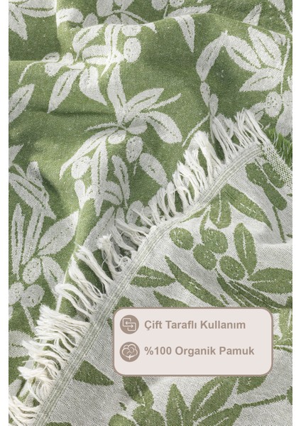 Tina Pike Yatak Örtüsü Çift Kişilik %100 Pamuk (220X240 Cm) Yeşil fırsatları