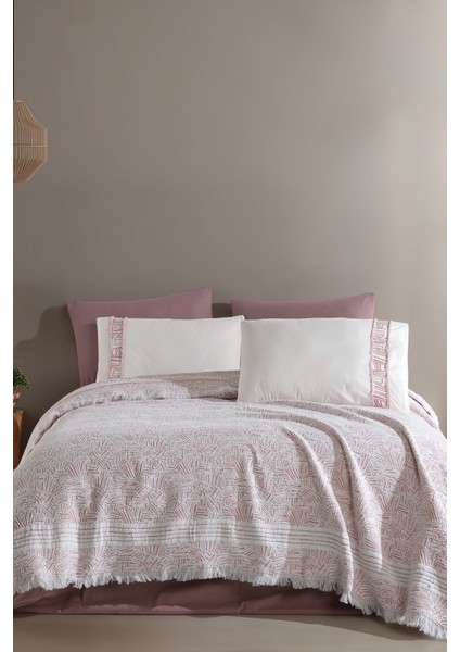 Giza Yastık Kılıfı %100 Pamuk 2 Adet (50X70 Cm) Gülkurusu