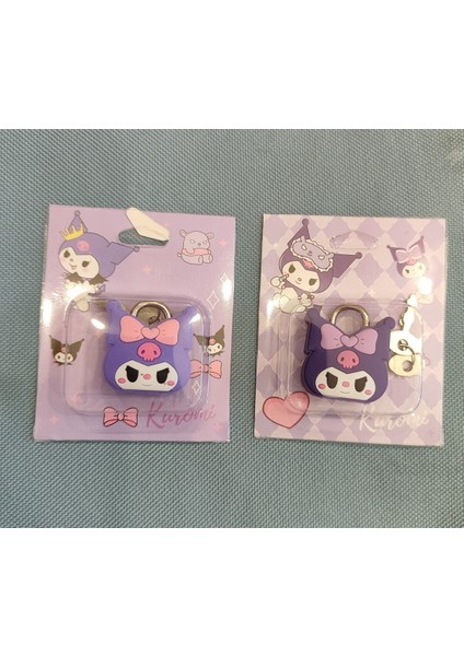 Kuromi Figürlü Küçük Boy Asma Kilit ( 2 Adet ) Model 1 AD79610