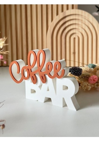 Coffee Bar Dekoratif Biblo , Kahve Köşeleri ve Sunumlar Için