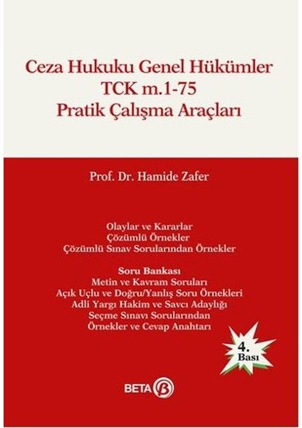 Ceza Hukuku Genel Hükümler Tck M.1-75 Pratik Çalışma Araçları