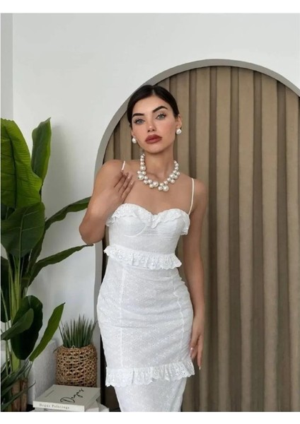 Modavera Lere Ip Askılı Elbise