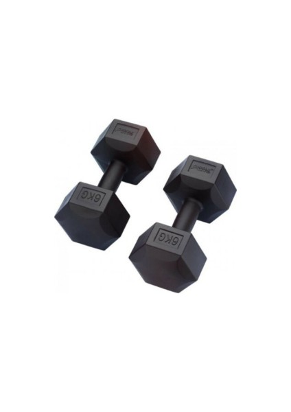 6kg Plastik Köşeli Dambıl 2 Parça (5361)